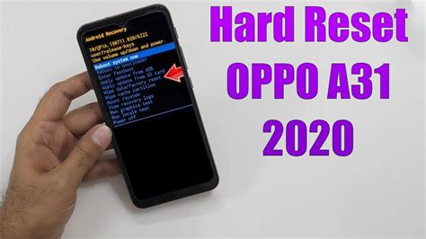 oppo master reset|How to do a hard reset on OPPO A31 (2.